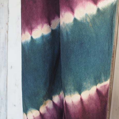 A HOPE HEMP Flannel Straight Easy Pants(コチニール×インド藍×栗）