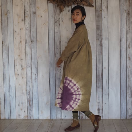 A HOPE HEMP Twill Skipper SHirt Onepice(小鮒草×コチニール）