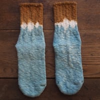 YOUStandard Hemp Cotton Socks(小) (栗×たで藍)