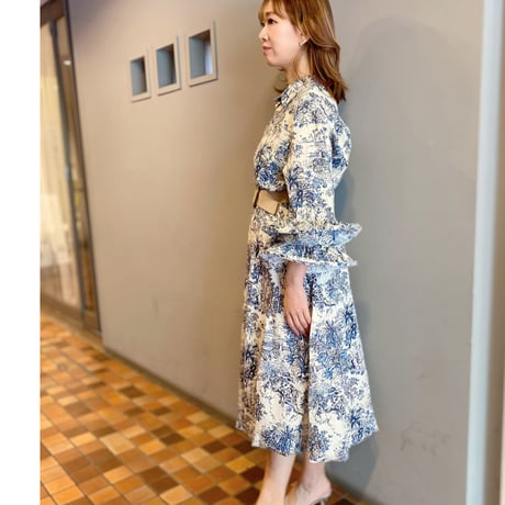 【S〜3Lサイズ】ジュイ柄ワイヤー入りシャツ