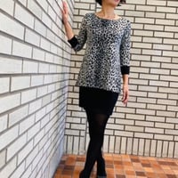 evavarro レイヤードストレートラインワンピースT-324
