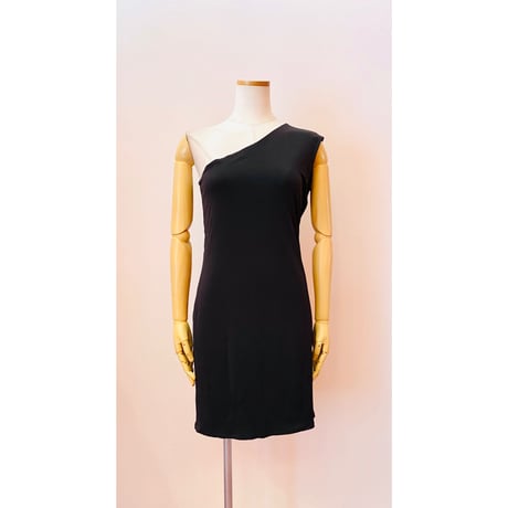 evavarro ダブル ワンショルダー ノースリーブ クロス ワンピース　T-1752 PETAL