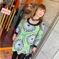 【23号以上】evavarro ラウンドネック　アシンメトチュニック