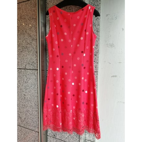 【S〜Lサイズ】フランス製レースAラインワンピース