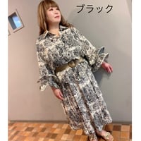 【S〜3Lサイズ】ジュイ柄ワイヤー入りシャツ