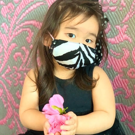 I SPARK・kids  Mask  （子ども用　立体マスク）K-16 ゼブラ×ドット