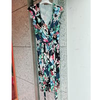 【S〜Lサイズ】フランス製花柄カシュクールワンピース