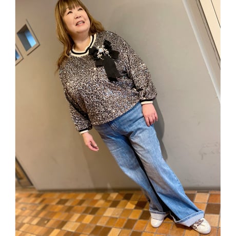 【XS〜XL サイズ】ワイドデニムパンツ