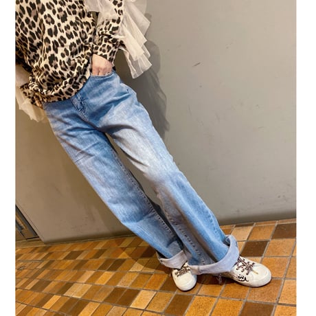 【XS〜XL サイズ】ワイドデニムパンツ