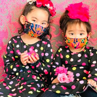 I SPARK・kids  Mask  （子ども用　立体マスク）K-3  ORダマスク/on BKフリル