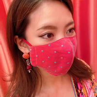 I SPARK  Mask  息がしやすいマスク onドットレッド