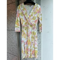 【S〜Lサイズ】フランス製カシュクールクロスワンピース