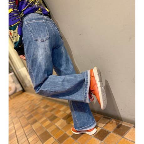 【XS〜XL サイズ】ワイドデニムパンツ