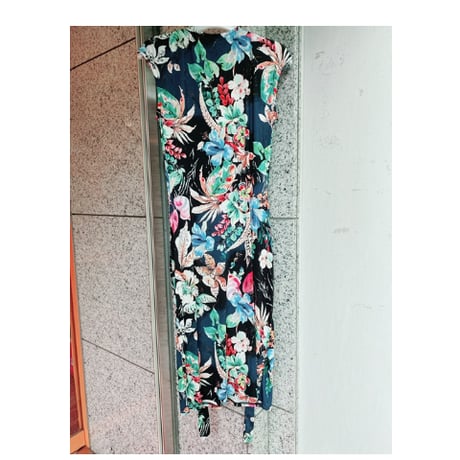 【S〜Lサイズ】フランス製花柄カシュクールワンピース