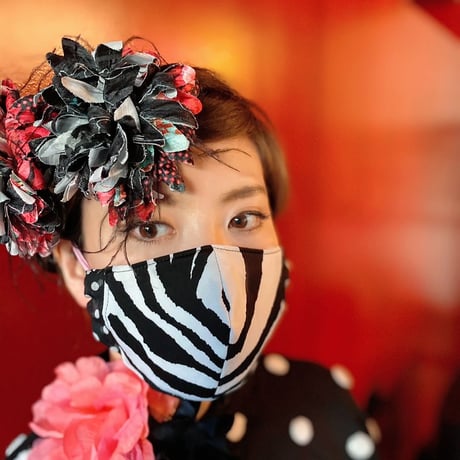 I SPARK  Mask(立体マスク) I-13   ゼブラxドット切り替え