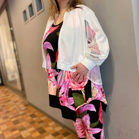 evavarro 切り替えチュニック バラ