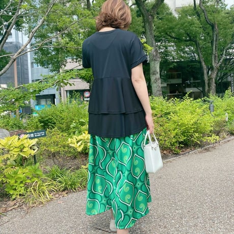 【M〜3Lサイズ】ティアードＴシャツ