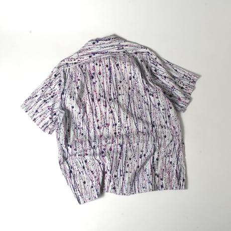 VINTAGE "QUALITY MODES" SPLASH PATTERN S/S SHIRT