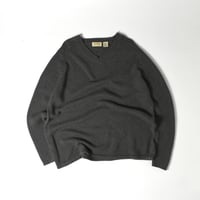 USED 90'S "ST.JOHN'S BAY" V-NECK COTTON KNIT