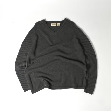 USED 90'S "ST.JOHN'S BAY" V-NECK COTTON KNIT