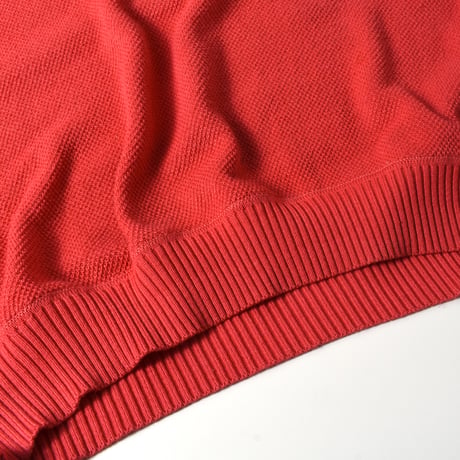 USED 90’S ”ST.CROIX KNIT" V-NECK COTTON KNIT