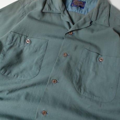 VINTAGE 60'S "PENDELTON" OPEN COLLAR WOOL SHIRT