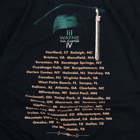 USED "LIL WAYNE / THA CARTER IV TOUR" T-shirt