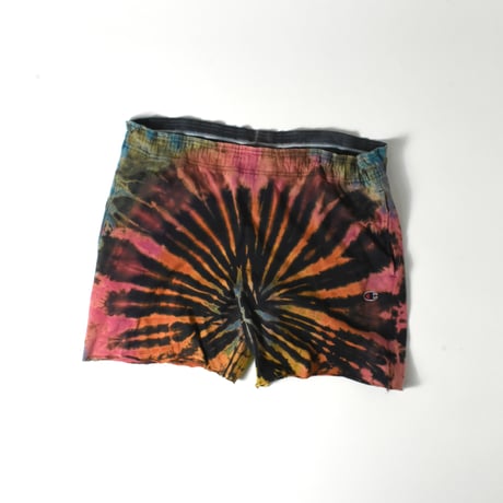 USED "CHAMPION" TIE DYE EASY SHORTS
