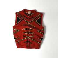VINTAGE 80’S "BANANA REPUBLIC" ZIP UP KNIT VEST
