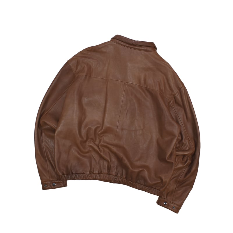 ROUNDTREE&YORKE レザージャケット Mサイズ ブラウン 雰囲気抜群】roundtree & yorke レザージャケット | オンライン古着屋
