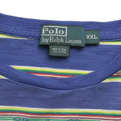 USED "POLO RALPH LAUREN" NATIVE PATTERN T-shirt