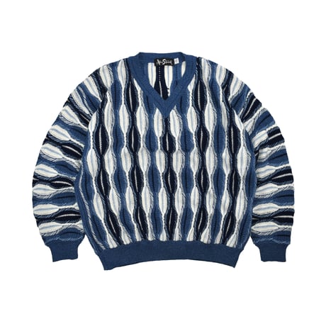 USED 90'S "ALAN STUART" ACRYLIC KNIT SWEATER
