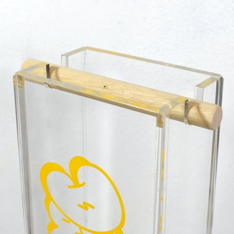 DDQS "BUBBLE LETTER" ACRYLIC INCENSE BURNER "DDQS YELLOW"