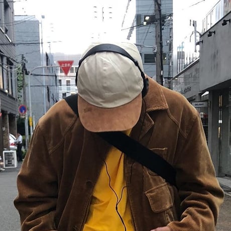 USED COTTON / SUEDE COMBI CAP