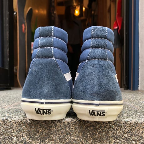 LATE 90'S DEAD STOCK VANS "SK8-HI" NAVY / WHITE
