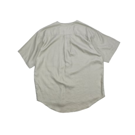 NOS "GOOUCH" NO-COLLAR LINEN SHIRT