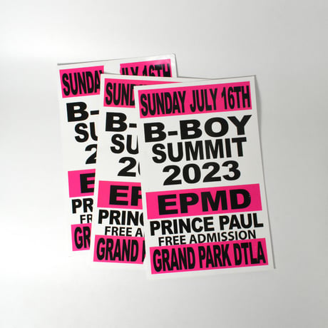 "BBOY SUMMIT 2023" FLYER BOARD