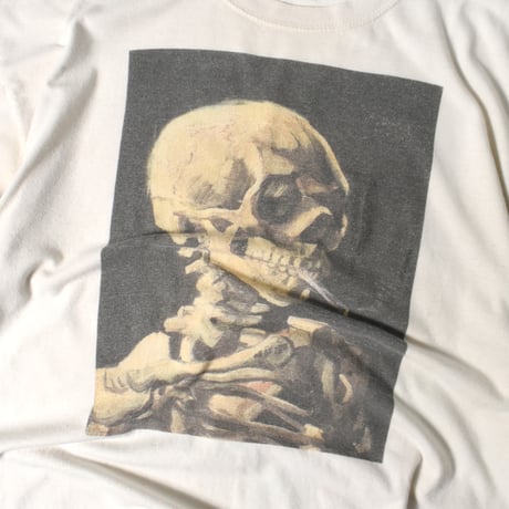 USED "VINCENT VAN GOGH / HEAD OF A SKELETON WITH A BURNING CIGARETTE" T-shirt