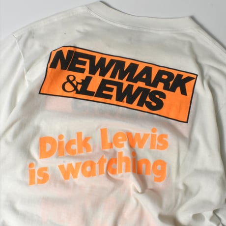 USED 80'S "NEWMARK & LEWIS" T-shirt