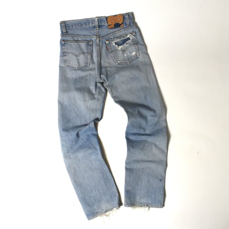 USED 90'S "LEVI'S / 501" DAMAGED DENIM PANTS