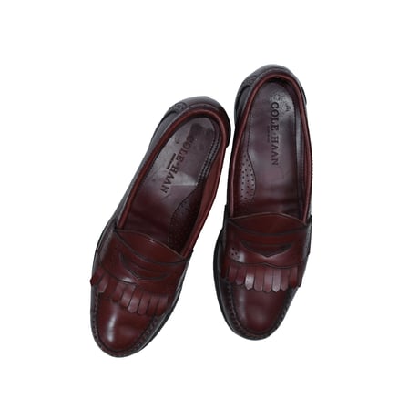 USED "COLE-HAAN" FRINGE LOAFER