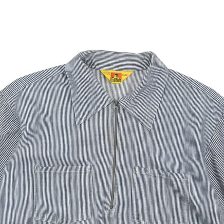 USED 70'S "BEN DAVIS" HALF ZIP PULLOVER SHIRT