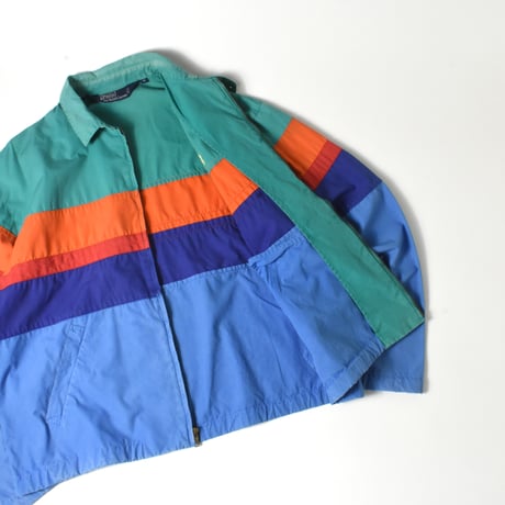 USED 90'S "POLO RALPH LAUREN" MULTICOLOR COTTON JACKET