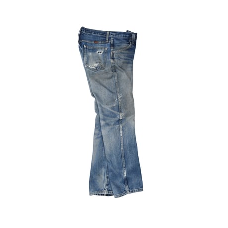 USED "RUSTLER" DAMAGE DENIM