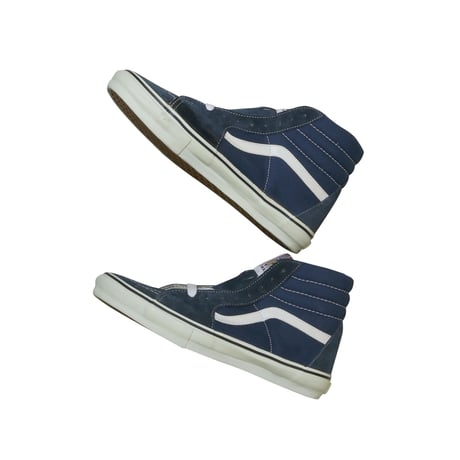 LATE 90'S DEAD STOCK VANS "SK8-HI" NAVY / WHITE