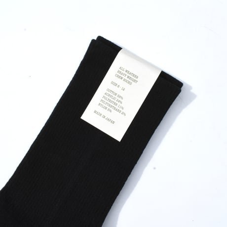 "ALL WEATHER HEAVY WEIGHT CREW SOCKS"