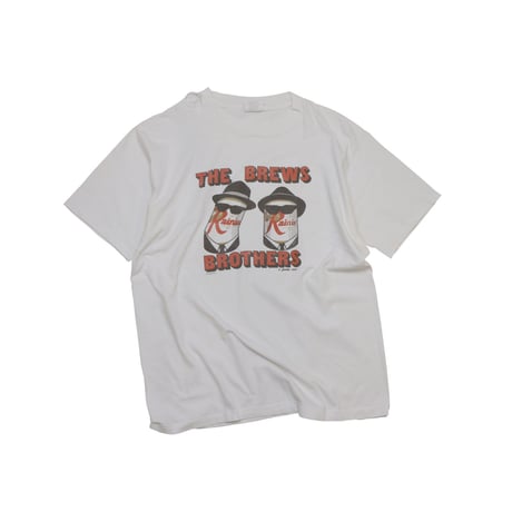 RAINIER BEER "BREWS BROTHERS" USED T-shirt