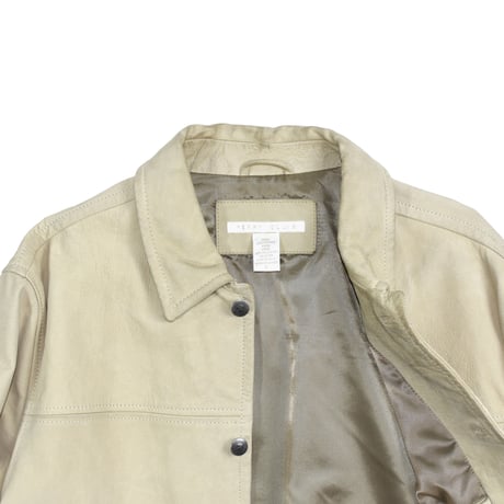 USED "PERRY ELLIS" LEATHER JACKET