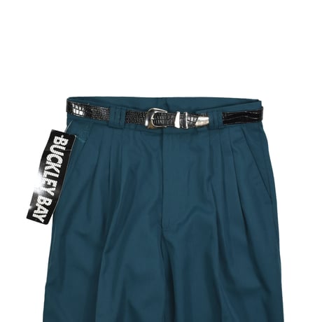 DEADSTOCK "BUCKLEY BAY" 3-TUCK SLACKS