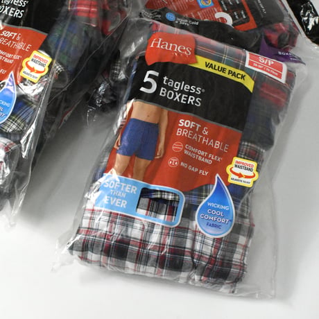 “HANE’S 5P TAGLESS BOXER”